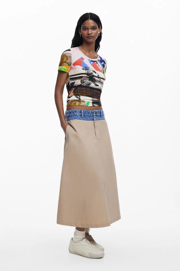 BARCELO LONG FLARED SKIRT