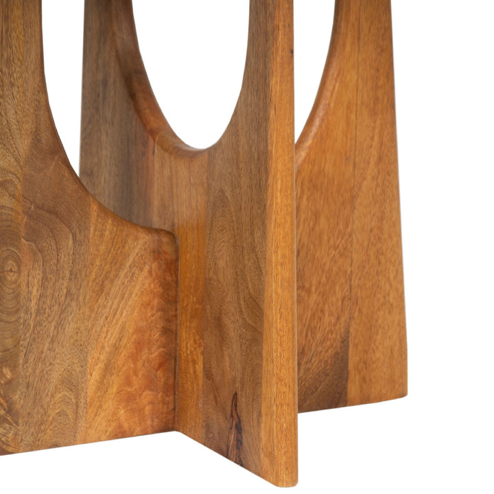 BASQUE OVAL MANGO WOOD SIDE TABLE