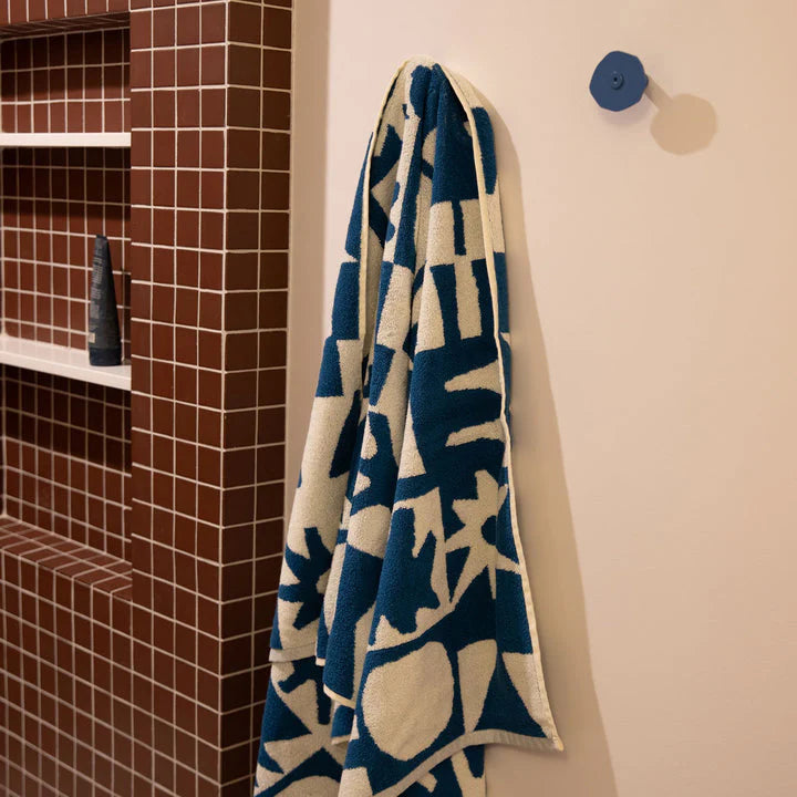 UPTON BATH TOWEL - NAVY