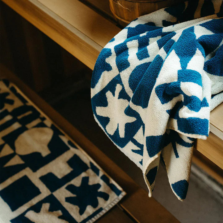 UPTON BATH TOWEL - NAVY
