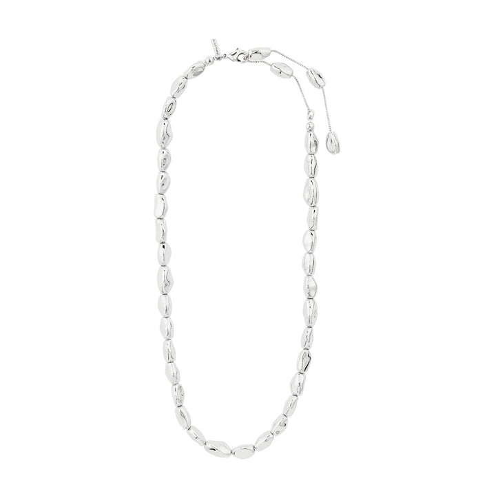 PRESENCE BEADED NECKLACE "SILVER PLATED"