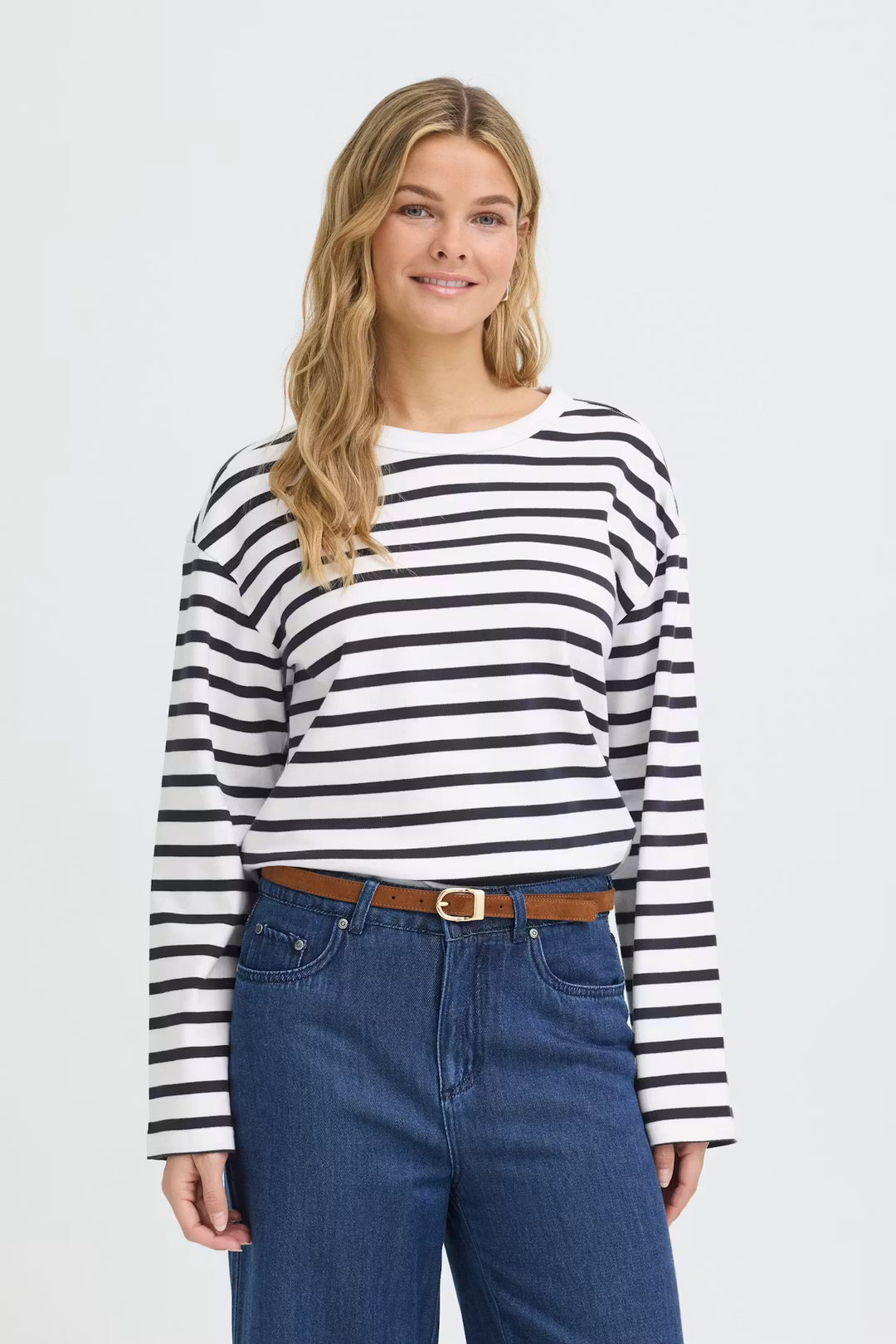 FRBREE SHIRT "WHITE W. SALUTE STRIPE"
