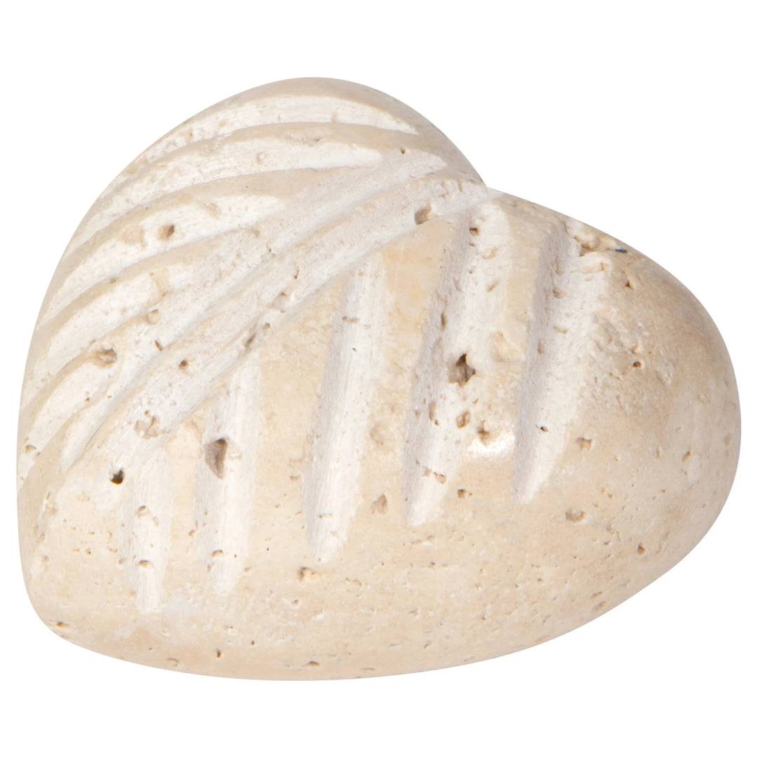 BEIGE MARBLE HEART - MEDIUM