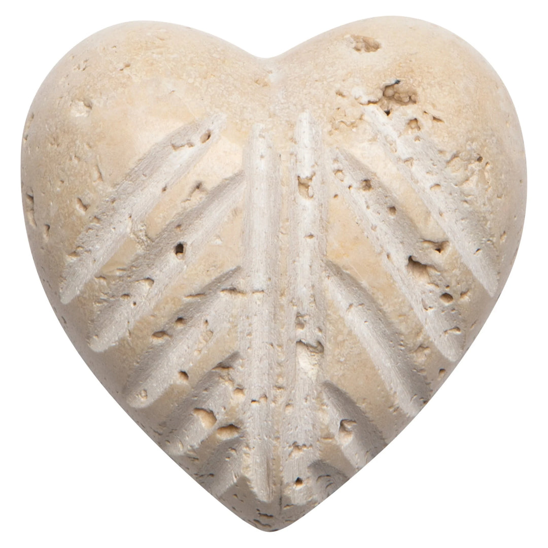 BEIGE MARBLE HEART - MEDIUM