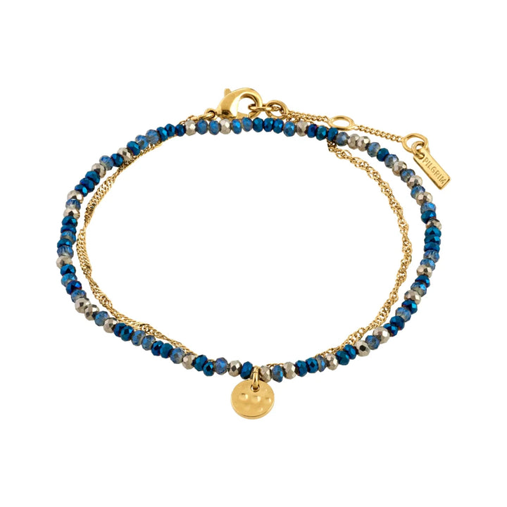BELLAMY BEAD & CHAIN BRACELET 2-IN-1 GIFTSET "GOLD-PLATED"