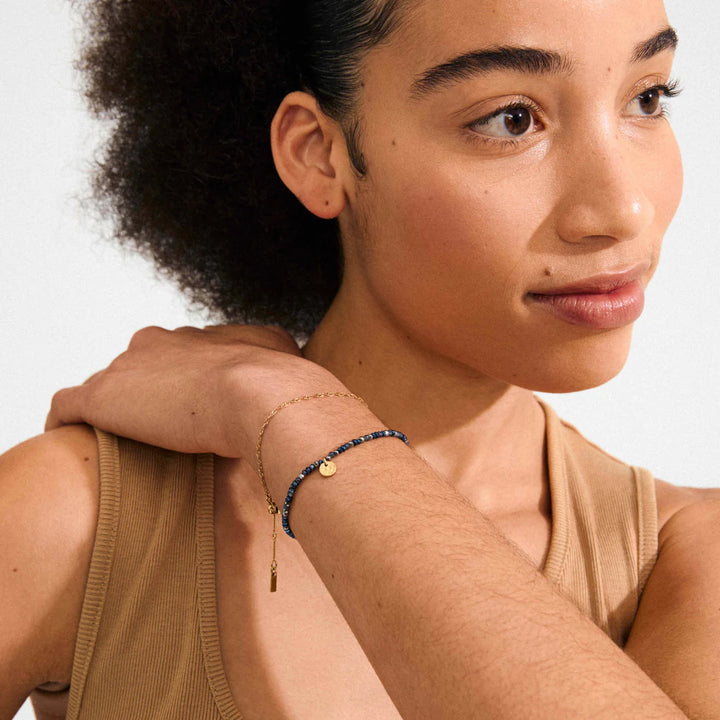 BELLAMY BEAD & CHAIN BRACELET 2-IN-1 GIFTSET "GOLD-PLATED"