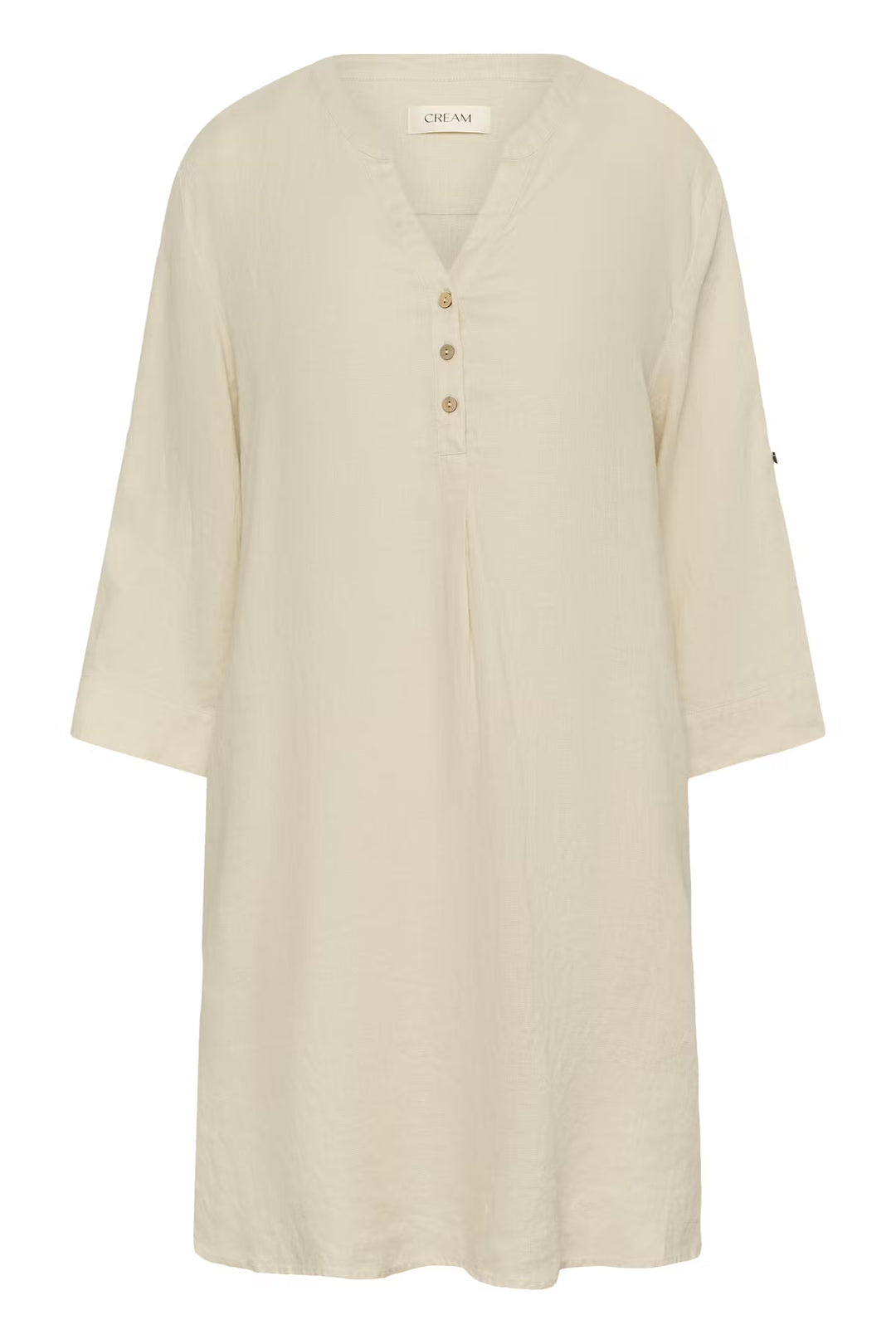 CRBELIS LINEN DRESS "CRISPY SAND"