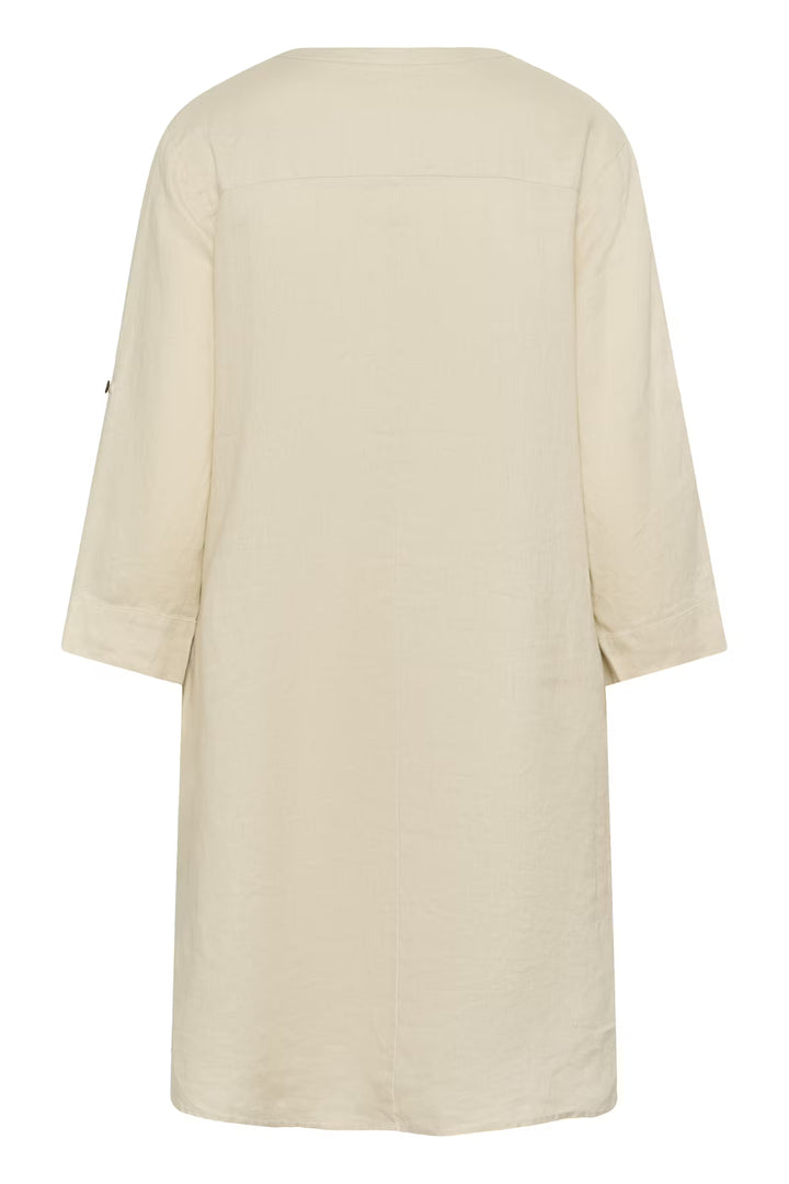 CRBELIS LINEN DRESS "CRISPY SAND"