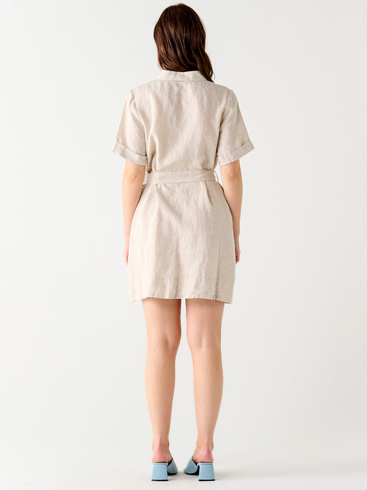 BELTED SHIRT DRESS