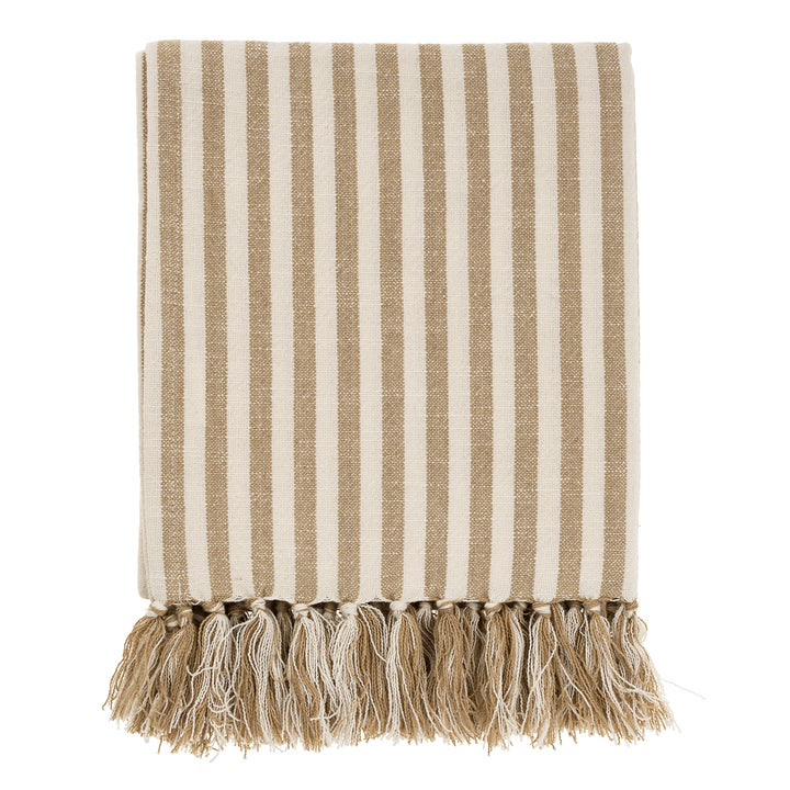BENGAL STRIPE HAMMAM BATH TOWEL - WARM SAND
