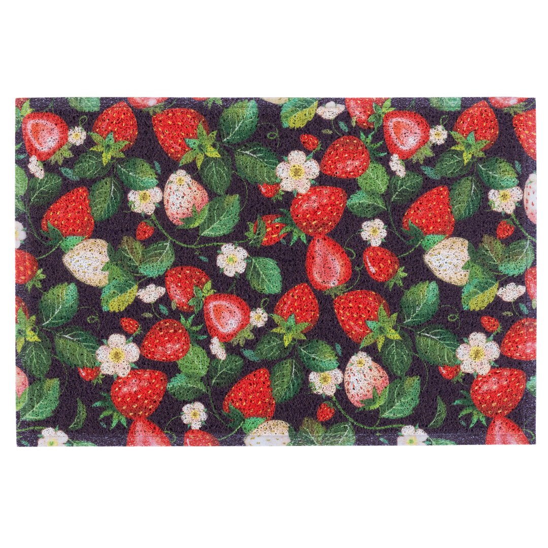 24X36'' MATOLOGIE NOODLE MAT "FLOWERS AND BERRIES"