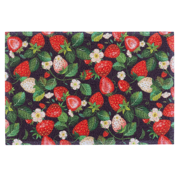 24X36'' MATOLOGIE NOODLE MAT "FLOWERS AND BERRIES"