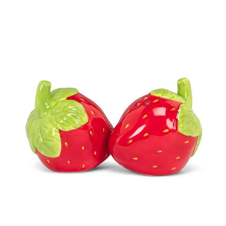 STRAWBERRY SALT &amp; PEPPER SHAKER SET 2.5&