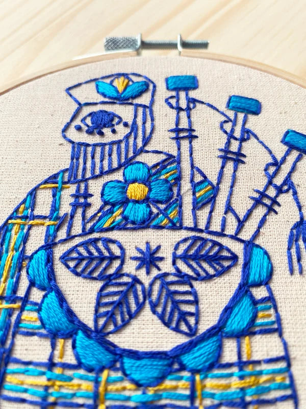 BAGPIPER COMPLETE EMBROIDERY KIT