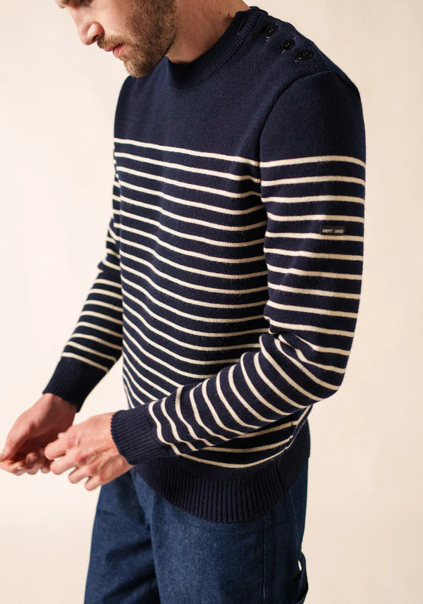 BINIC SAILOR JUMPER "MARINE/BEIGE FONCE"