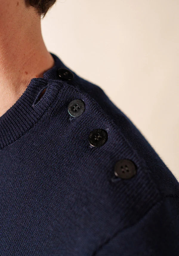BINIC SAILOR JUMPER "MARINE/BEIGE FONCE"