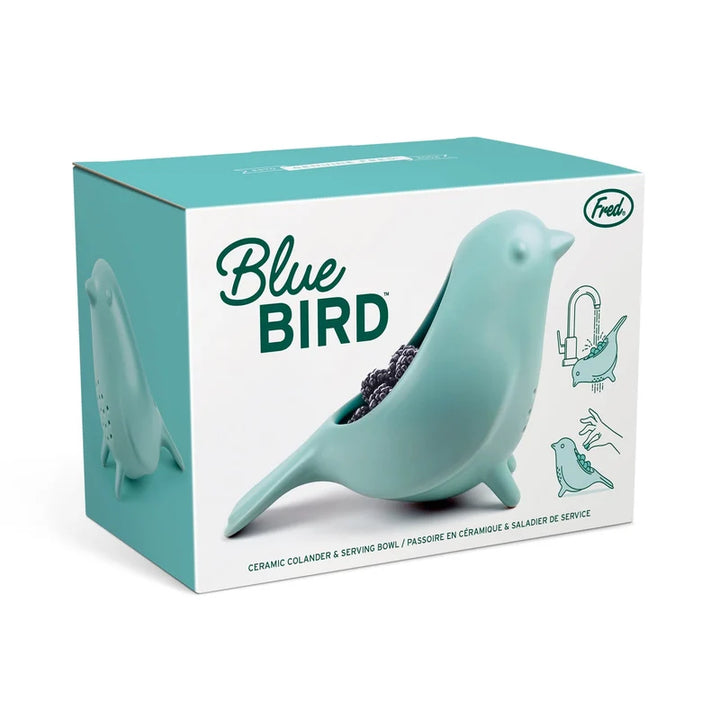 BLUE BIRD - CERAMIC COLANDER