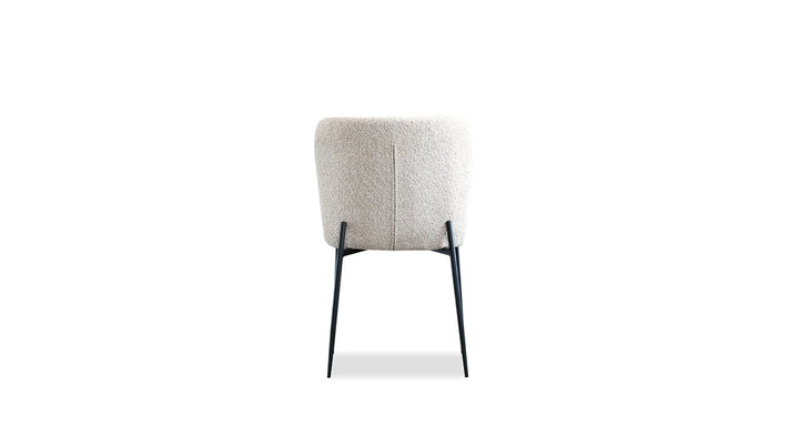REEF DINING CHAIR "BISCUIT BEIGE WITH BLACK BASE"