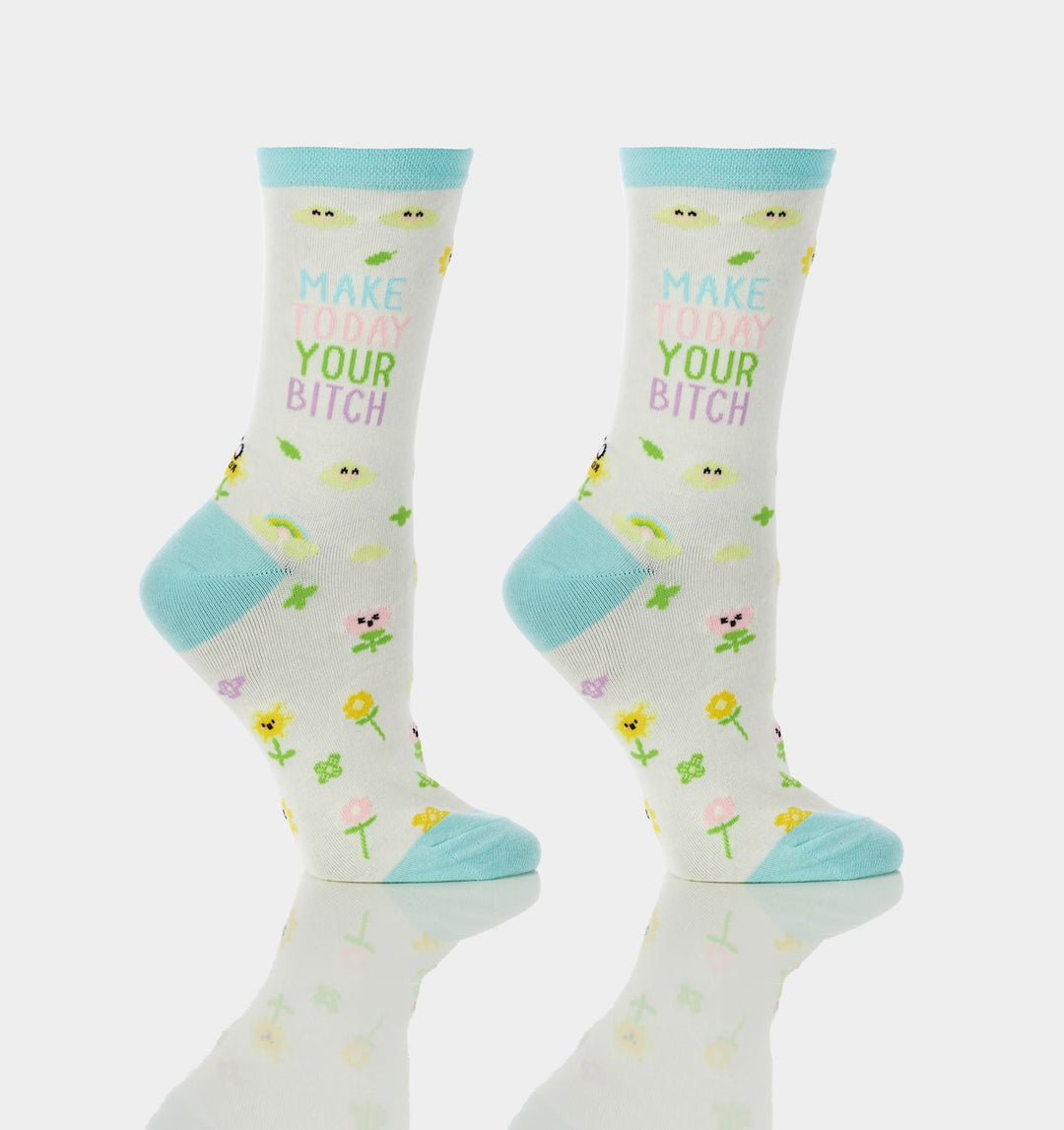 MAKE TODAY YOUR BITCH CREW SOCKS