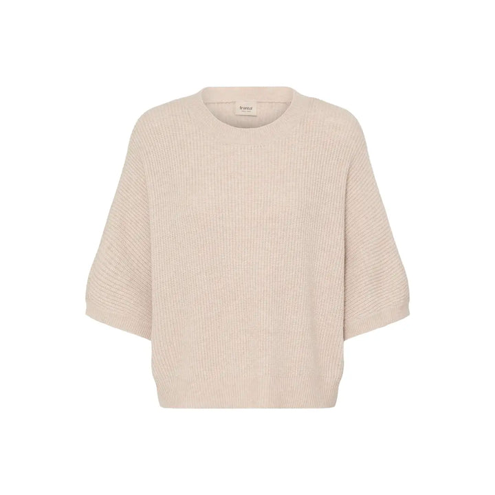 FRBITTE PULLOVER "OATMEAL MELANGE"