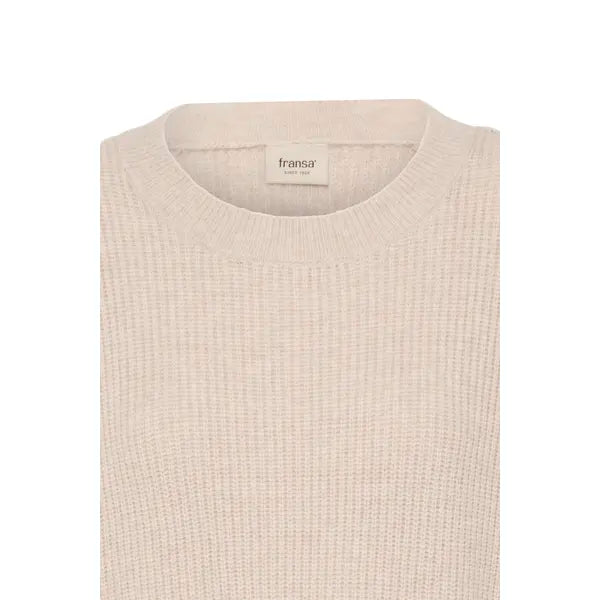 FRBITTE PULLOVER "OATMEAL MELANGE"
