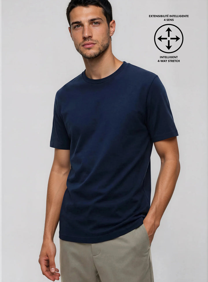 BIX - ORGANIC COTTON T-SHIRT "NAVY"