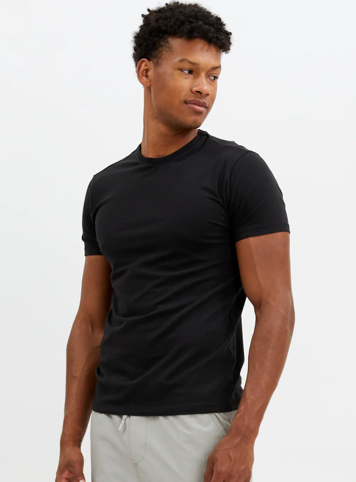 BIX CREWNECK THIS ORGANIC COTTON T-SHIRT - BLACK