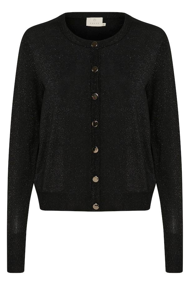 KAREGINA GLITTER CARDIGAN "BLACK DEEP"