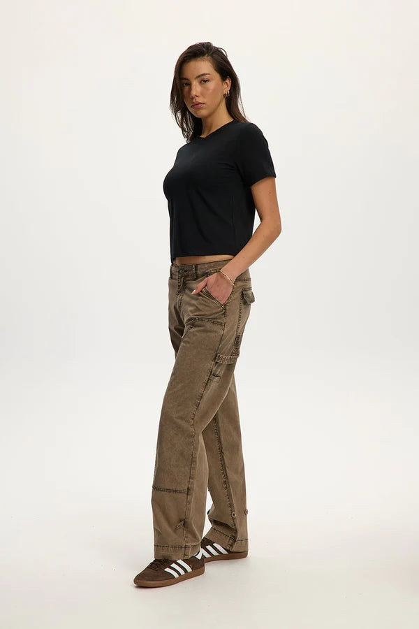 KENDALL SUPERSOFT TEE "BLACK"