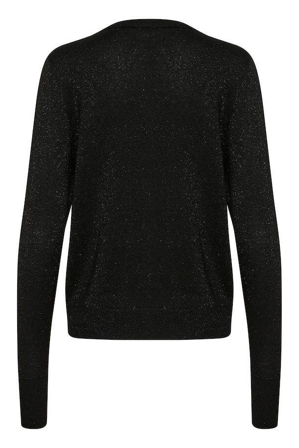 KAREGINA GLITTER CARDIGAN "BLACK DEEP"