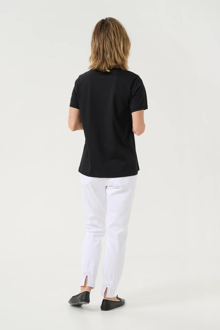 CRVELIE T-SHIRT "NEUTRAL SHOES FASHION BLACK"