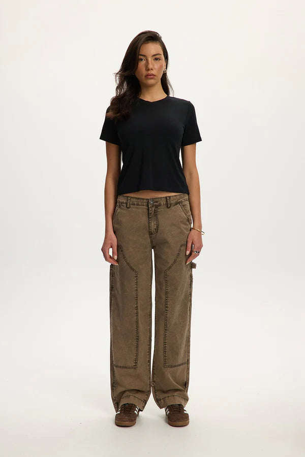 KENDALL SUPERSOFT TEE "BLACK"
