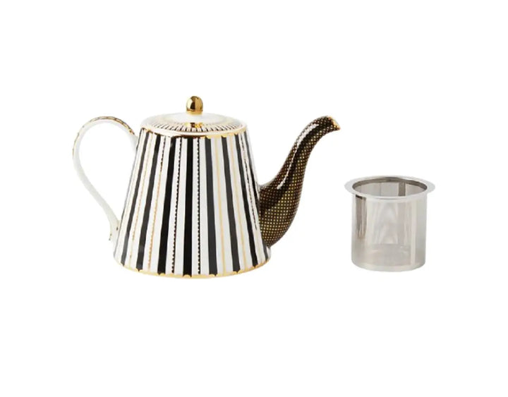 MAXWELL & WILLIAMS - Teas & C’s Regency Teapot With Infuser 1 Lt Black Gift Boxed