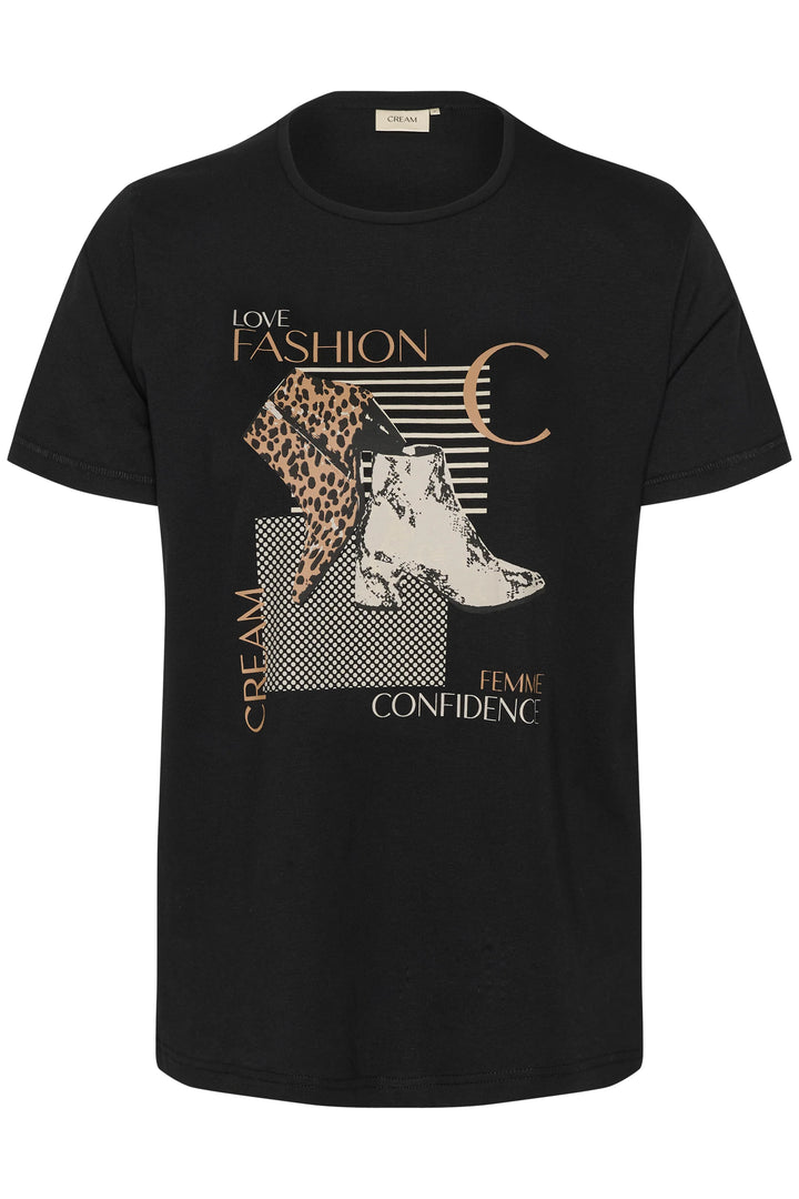 CRVELIE T-SHIRT "NEUTRAL SHOES FASHION BLACK"