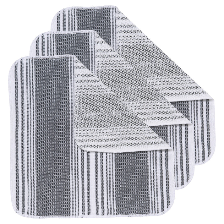 SCRUB-IT BLACK DISHCLOTHS - SET OF 3