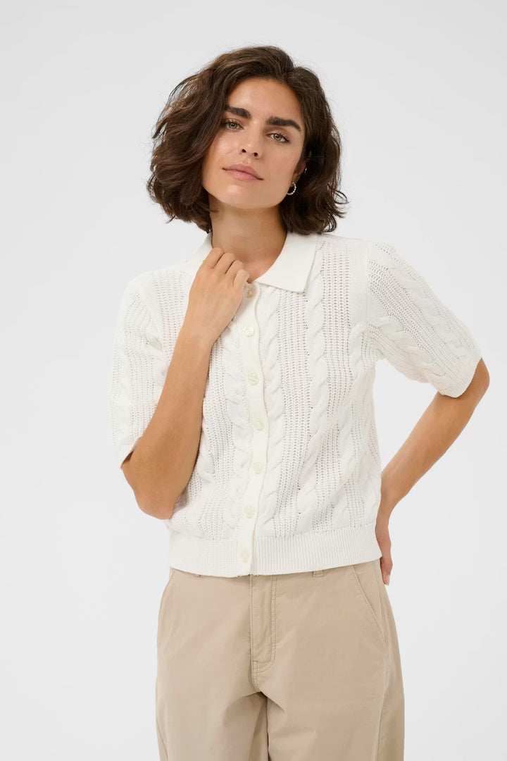 KABLAIR KNIT CARDIGAN "CHALK"