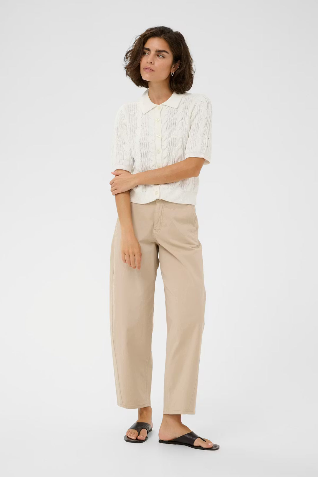 KABLAIR KNIT CARDIGAN "CHALK"