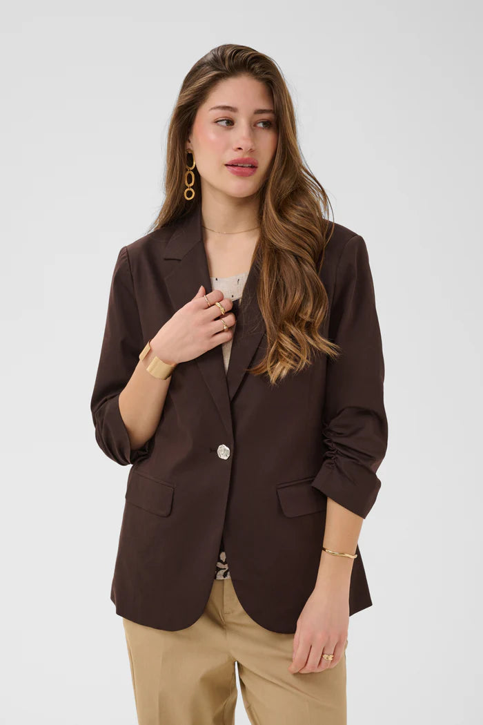 CRGIA 3/4 SLEEVE BLAZER "JAVA"