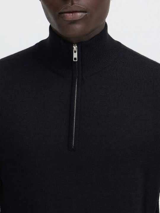BHBAGGE HALF-ZIP KNIT SWEATER "BLACK BEAUTY"