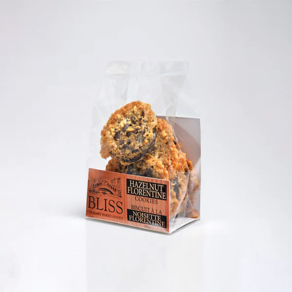BLISS GOURMET HAZELNUT FLORENTINES COOKIES