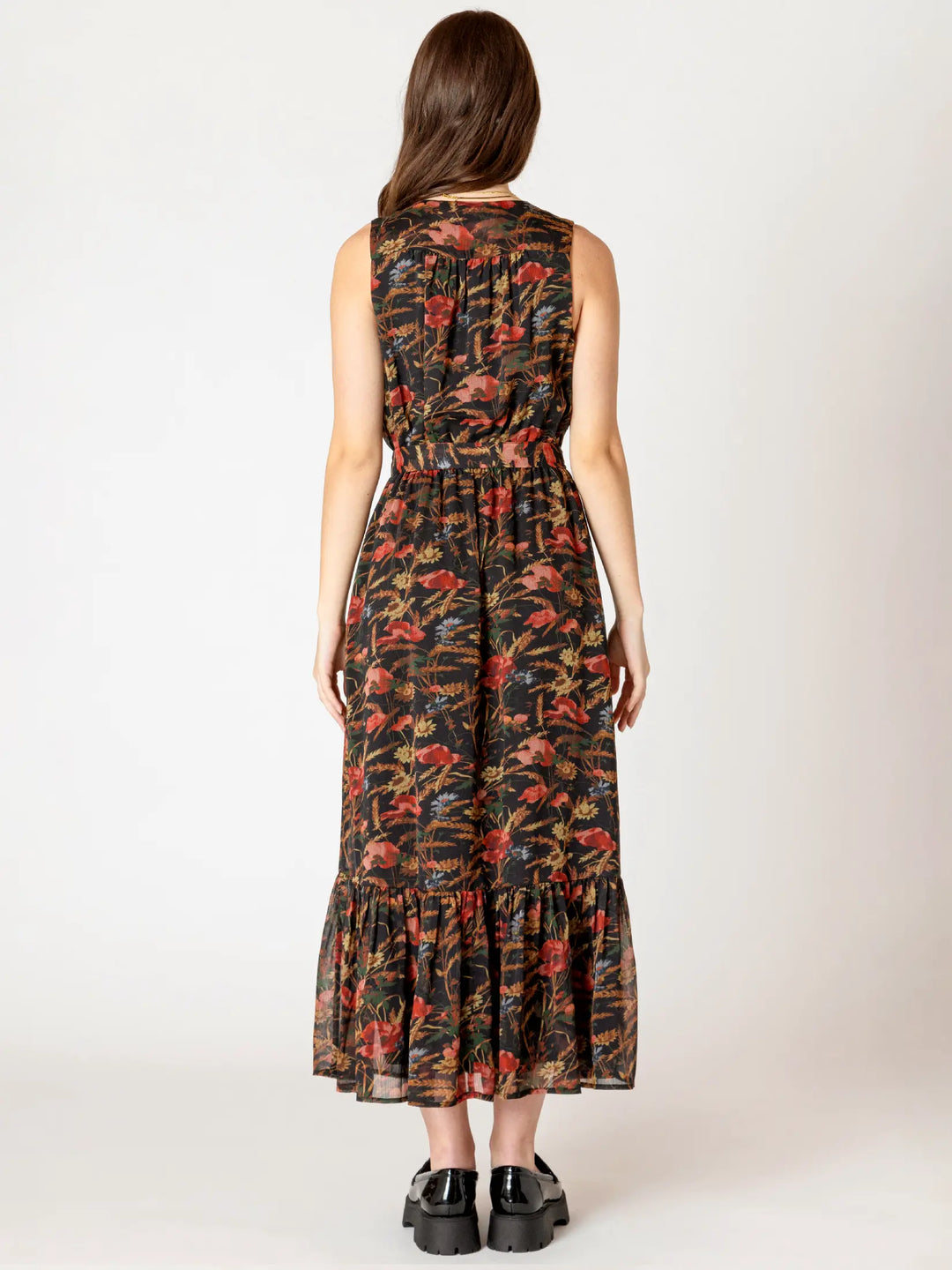 WRAP MAXI DRESS "AUTUMN BLOOM"