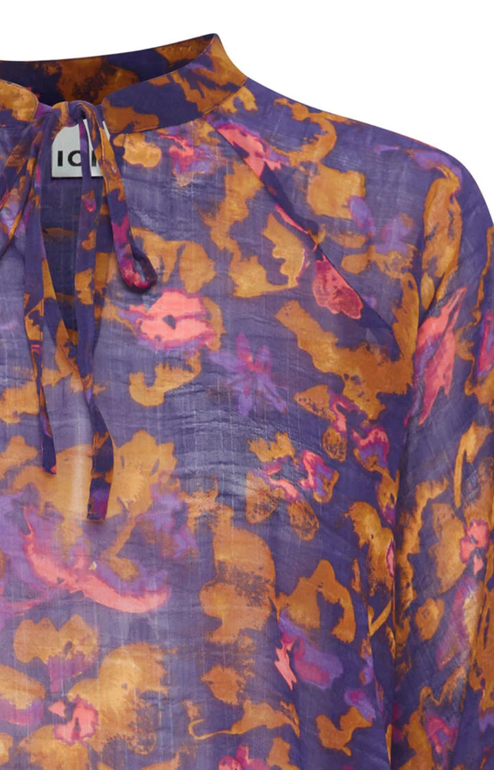 IHPERNILLY BLOUSE "PURPLE MULTI FLOWER"