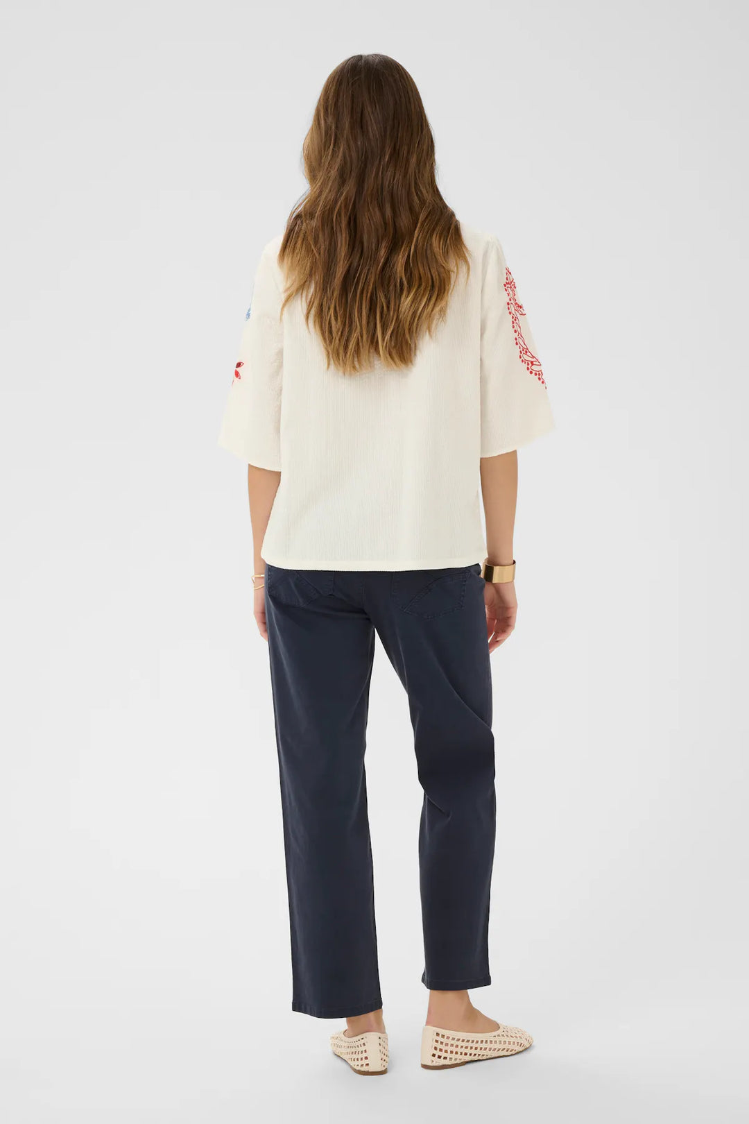 CRROSETTE BLOUSE "WHISPER WHITE"