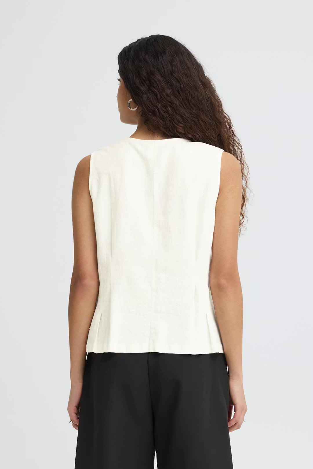 IHLINNO BLOUSE "CLOUD DANCER/WHITE"