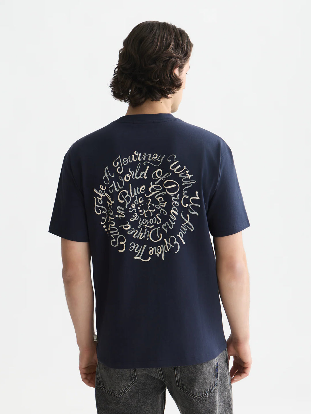 SCOTCH &amp; SODA X ROYAL DELFT ARTWORK RELAXED T-SHIRT "SKY CAPTAIN"