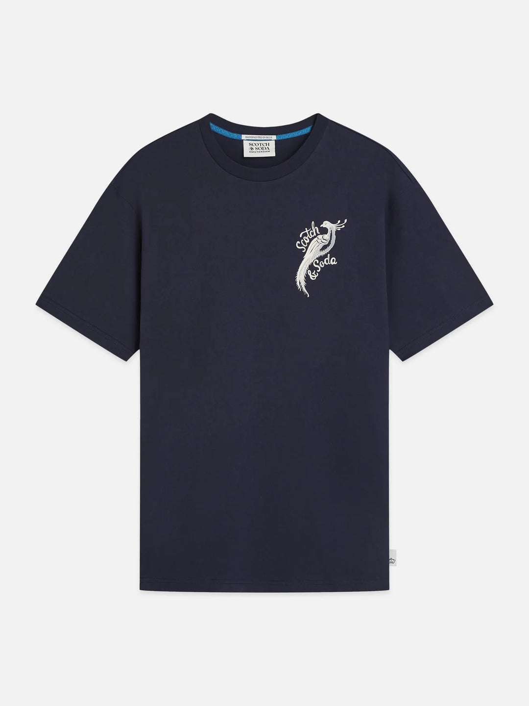 SCOTCH &amp; SODA X ROYAL DELFT ARTWORK RELAXED T-SHIRT "SKY CAPTAIN"