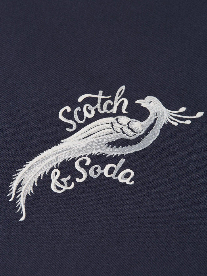 SCOTCH &amp; SODA X ROYAL DELFT ARTWORK RELAXED T-SHIRT "SKY CAPTAIN"