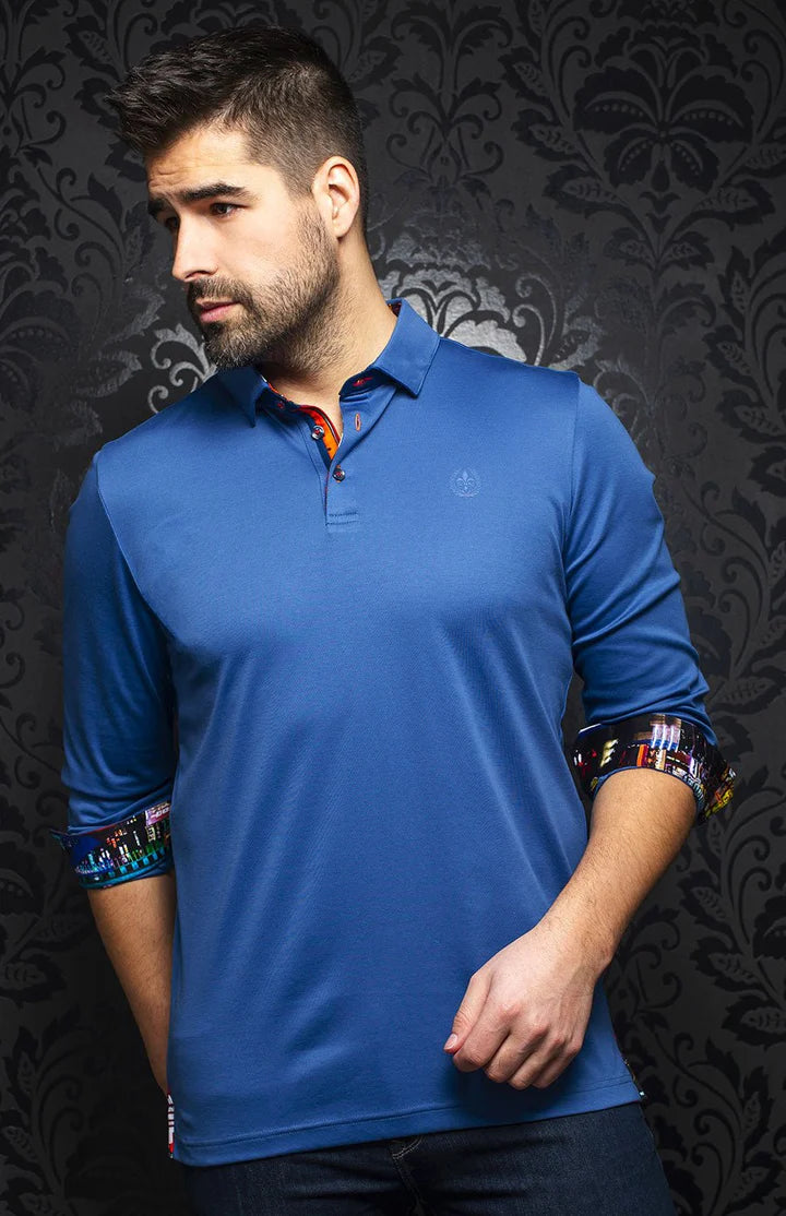 POLO FALCON - WHITE/NAVY/BLUE/BLACK/RED