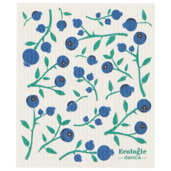 BLUEBERRIES SWEDISH DISH CLOTH