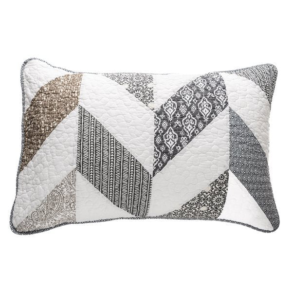 BOATHOUSE CHEVRON PATTERNED PILLOW SHAM - KING 20X36 (SET OF 2)